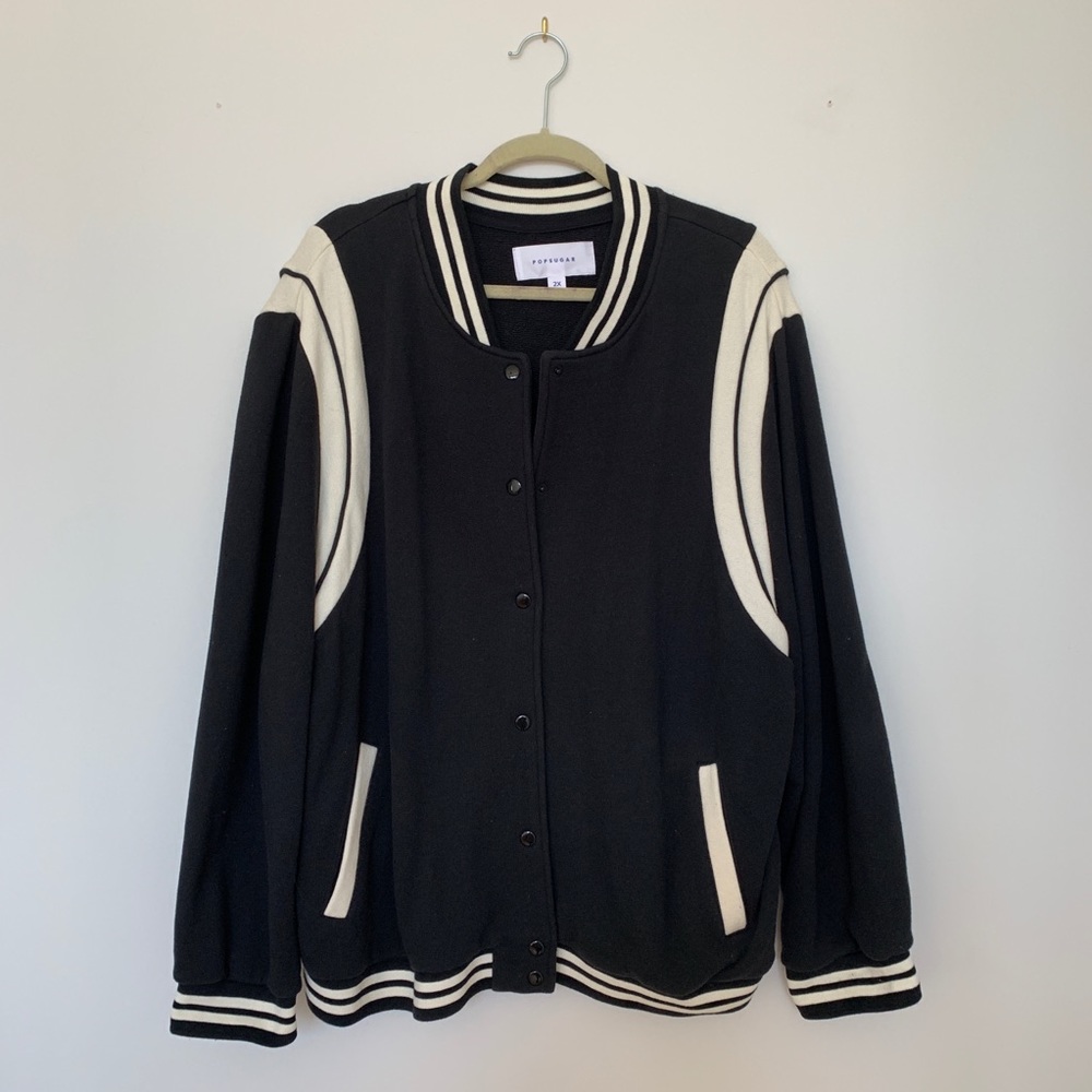 Varsity Bomber Sweatshirt Jacket